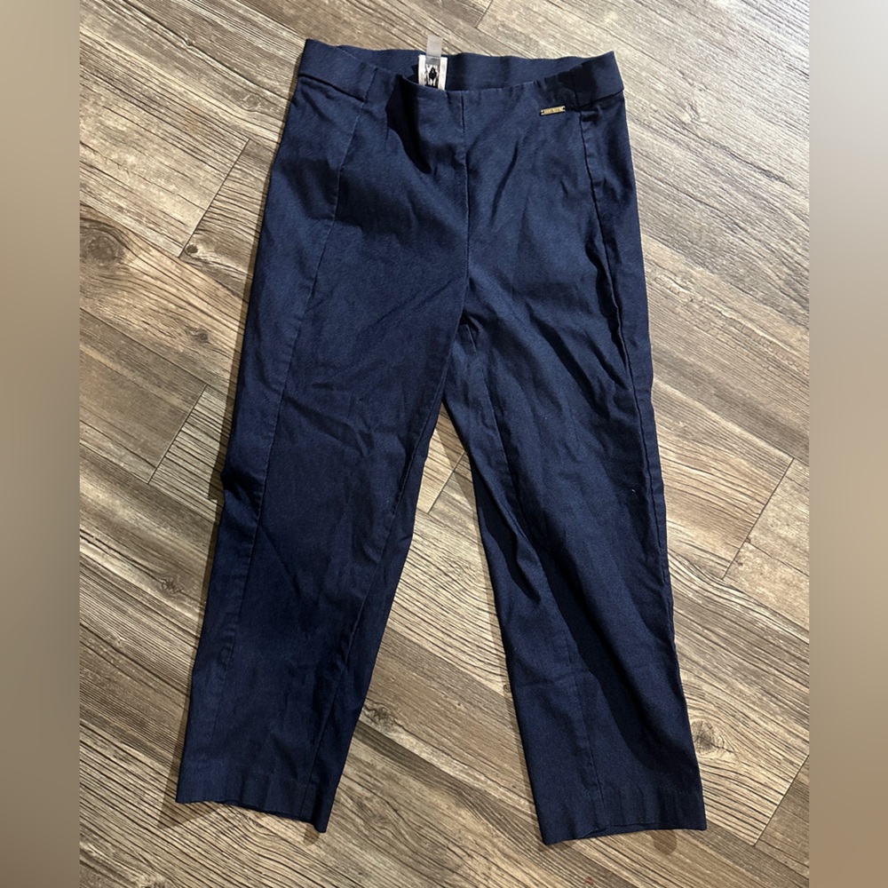 Anne Klein Blue Chinos Classic Straight-Leg